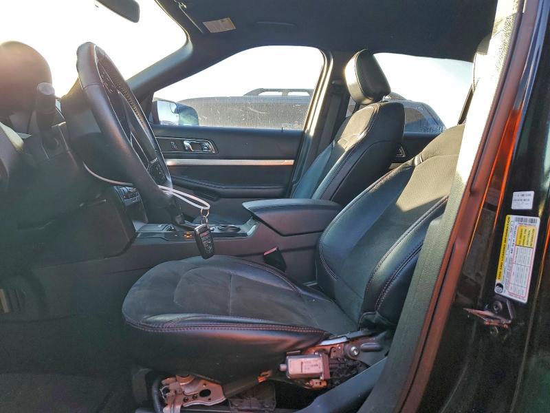 1FM5K7D88JGB52332 - 2018 FORD EXPLORER XLT შავი ფოტო 7