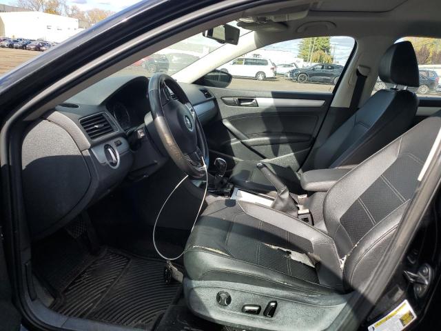 1VWBP7A34CC022279 - 2012 VOLKSWAGEN PASSAT SE BLACK photo 7