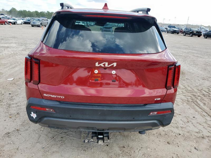 5XYRHDLF8PG216688 - 2023 KIA SORENTO EX წითელი ფოტო 6