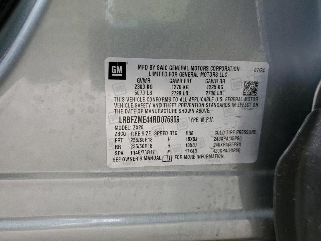 LRBFZME44RD076909 - 2024 BUICK ENVISION PREFERRED ნაცრისფერი ფოტო 13