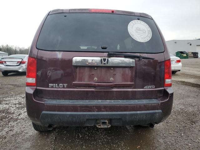 5FNYF48459B500573 - 2009 HONDA PILOT EX BURGUNDY photo 6