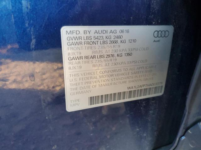WA1L2AFP7HA003379 - 2017 AUDI Q5 PREMIUM PLUS Көк фото 14