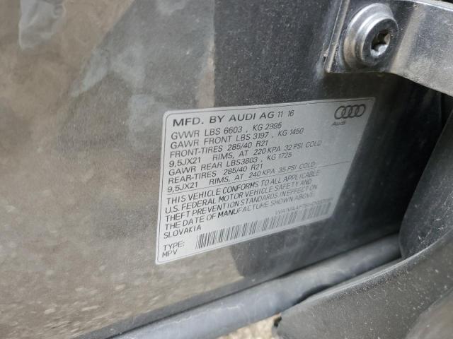 WA1VAAF78HD037051 - 2017 AUDI Q7 PRESTIGE Szary zdjęcie 12