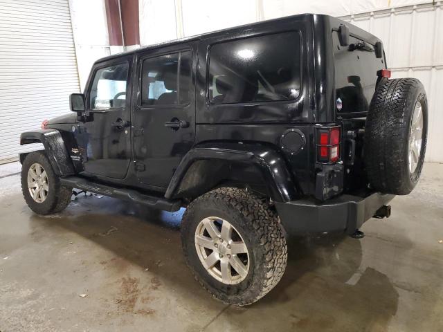 1C4BJWEG8DL585672 - 2013 JEEP WRANGLER UNLIMITED SAHARA BLACK photo 2