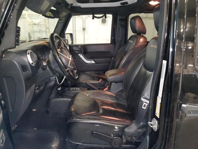 1C4BJWEG8DL585672 - 2013 JEEP WRANGLER UNLIMITED SAHARA BLACK photo 7