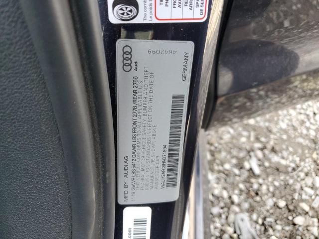 WAUH2AFC6HN071994 - 2017 AUDI A6 PRESTIGE Чорний фото 12