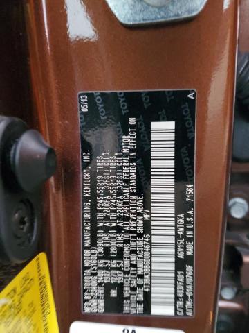 4T3BA3BB6DU046746 - 2013 TOYOTA VENZA LE 棕色 照片 14