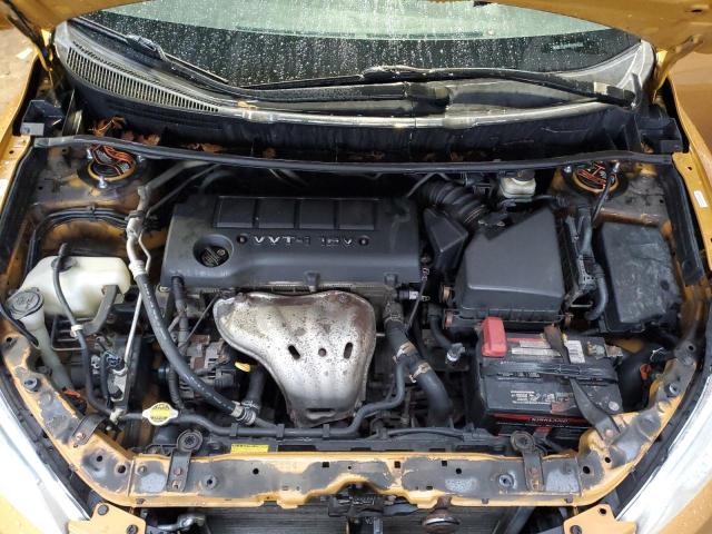 2T1KE40E59C009065 - 2009 TOYOTA COROLLA MA S ORANGE photo 11