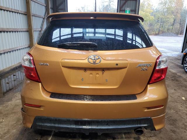 2T1KE40E59C009065 - 2009 TOYOTA COROLLA MA S ORANGE photo 6