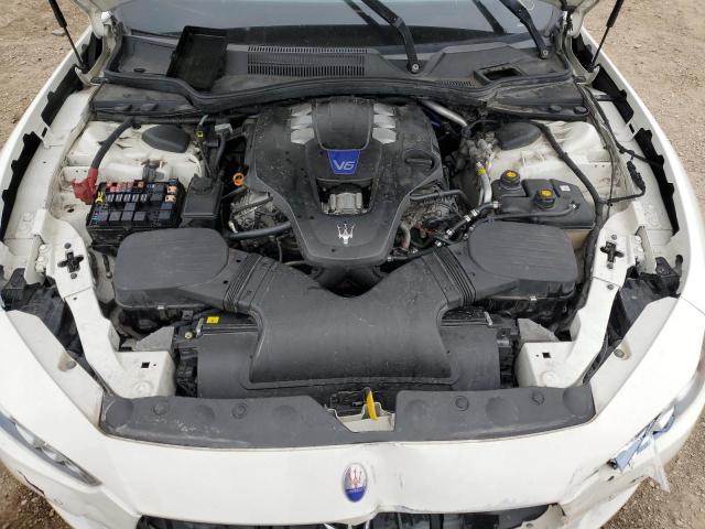 ZAM57RTA0E1117715 - 2014 MASERATI GHIBLI S WHITE photo 11