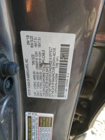 5J6RW2H84JA000696 - 2018 HONDA CR-V EXL GRAY photo 13