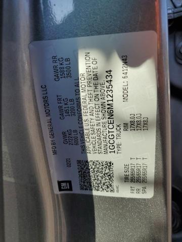 1GCGTCEN6M1235434 - 2021 CHEVROLET COLORADO LT GRAY photo 13