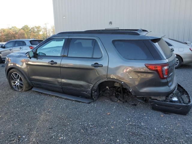 1FM5K8GT6JGB05046 - 2018 FORD EXPLORER SPORT Szary zdjęcie 2