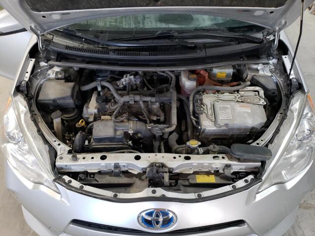JTDKDTB3XC1507752 - 2012 TOYOTA PRIUS C ვერცხლისფერი ფოტო 12