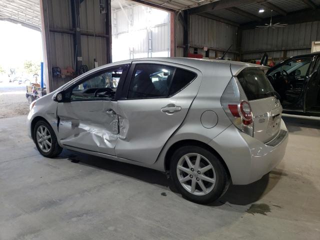 JTDKDTB3XC1507752 - 2012 TOYOTA PRIUS C ვერცხლისფერი ფოტო 2