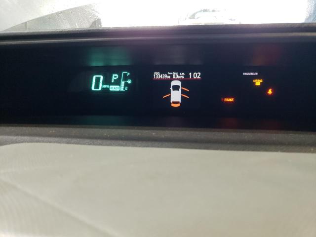 JTDKDTB3XC1507752 - 2012 TOYOTA PRIUS C ვერცხლისფერი ფოტო 9