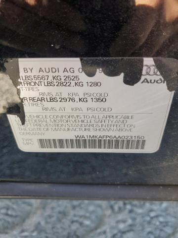 WA1MKAFP6AA023150 - 2010 AUDI Q5 PREMIUM PLUS BLACK photo 13