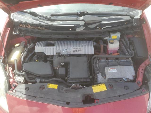JTDKN3DU5A5019222 - 2010 TOYOTA PRIUS წითელი ფოტო 11
