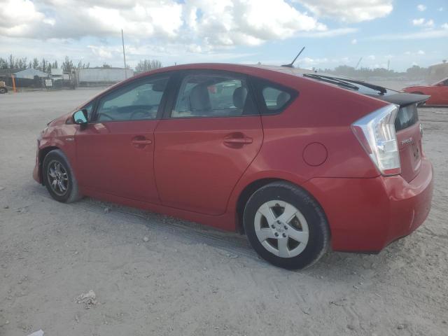 JTDKN3DU5A5019222 - 2010 TOYOTA PRIUS წითელი ფოტო 2