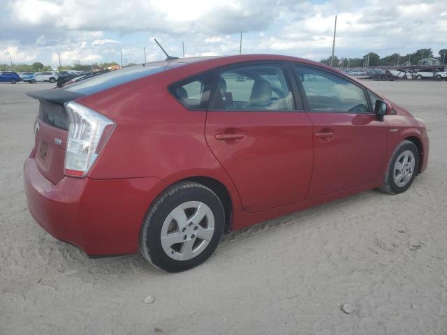 JTDKN3DU5A5019222 - 2010 TOYOTA PRIUS წითელი ფოტო 3