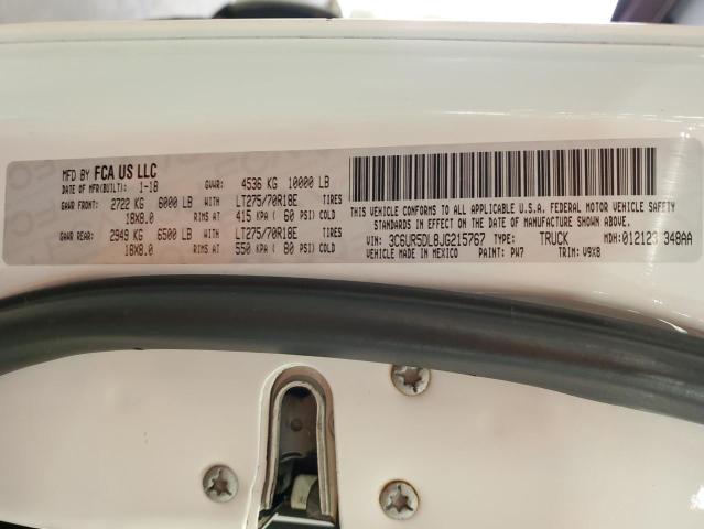 3C6UR5DL8JG215767 - 2018 RAM 2500 SLT Սպիտակ լուսանկար 13