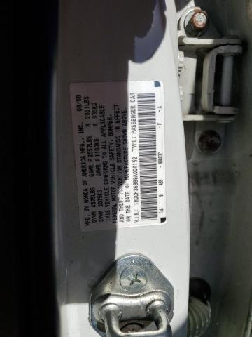 1HGCP36889A004152 - 2009 HONDA ACCORD EXL WHITE photo 12