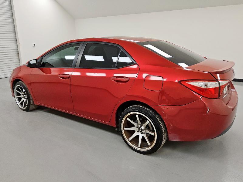 5YFBURHE4FP268632 - 2015 TOYOTA COROLLA L RED photo 2