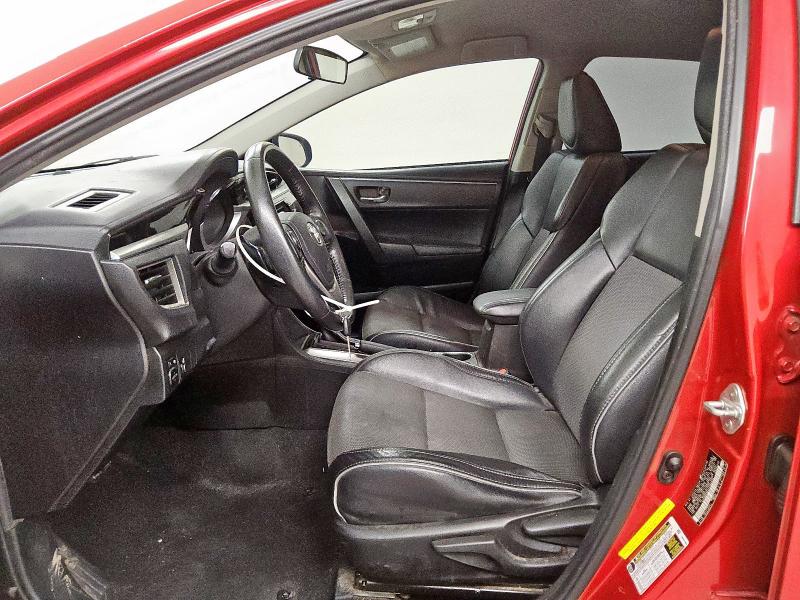 5YFBURHE4FP268632 - 2015 TOYOTA COROLLA L RED photo 7