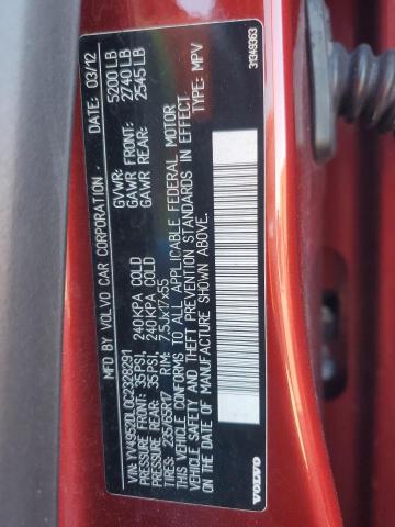 YV4952DL0C2328291 - 2012 VOLVO XC60 3.2 RED photo 14