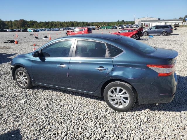 3N1AB7AP7FY382628 - 2015 NISSAN SENTRA S BLUE photo 2