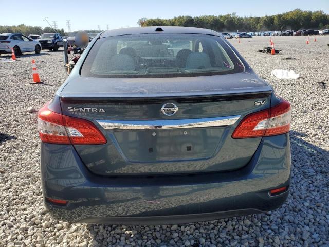 3N1AB7AP7FY382628 - 2015 NISSAN SENTRA S BLUE photo 6