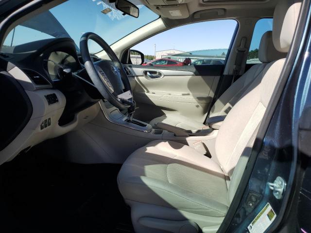 3N1AB7AP7FY382628 - 2015 NISSAN SENTRA S BLUE photo 7