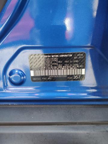 JA4AP3AU3JZ012282 - 2018 MITSUBISHI OUTLANDER ES BLUE photo 14