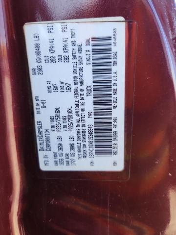 1B7HC16X81S348848 - 2001 DODGE RAM 1500 勃艮第红 照片 13