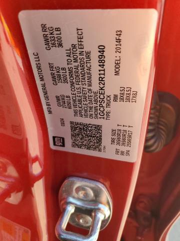 1GCPSCEK2R1148940 - 2024 CHEVROLET COLORADO LT RED photo 12
