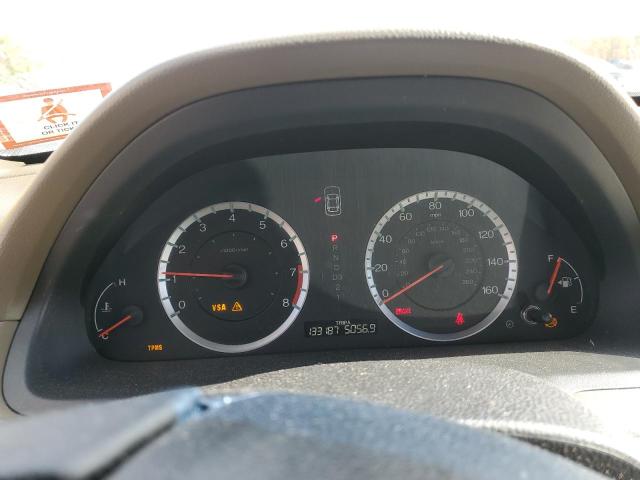 5KBCP3F89AB014829 - 2010 HONDA ACCORD EXL WHITE photo 9