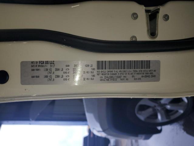 3C4NJDBB3JT155087 - 2018 JEEP COMPASS LATITUDE Blanco foto 12