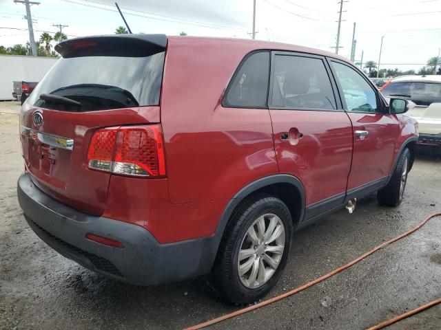 5XYKUDA2XBG063026 - 2011 KIA SORENTO EX 红色 照片 3