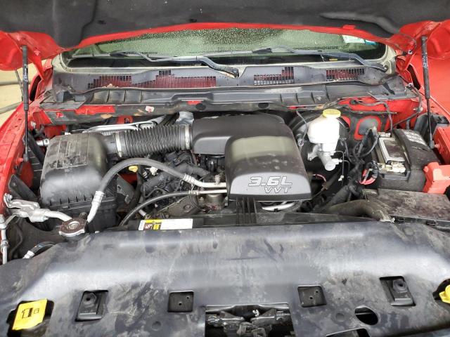 1C6RR7GG4MS526318 - 2021 RAM 1500 CLASS SLT 红色 照片 11