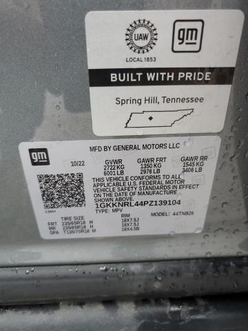 1GKKNRL44PZ139104 - 2023 GMC ACADIA SLE SILVER photo 13