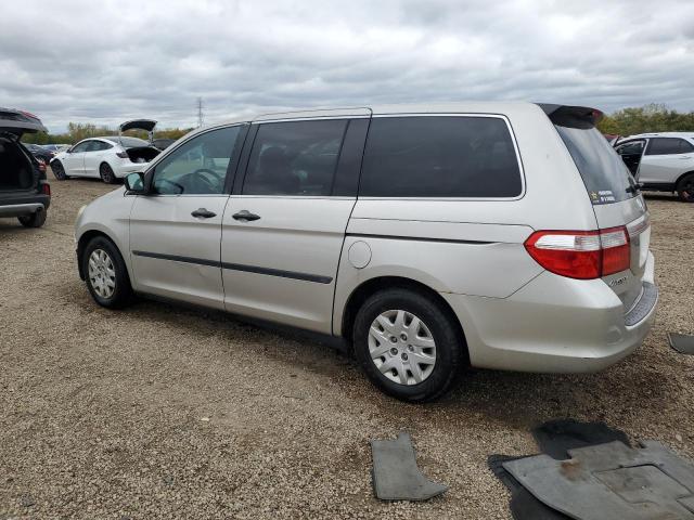 5FNRL38256B123812 - 2006 HONDA ODYSSEY LX SILVER photo 2
