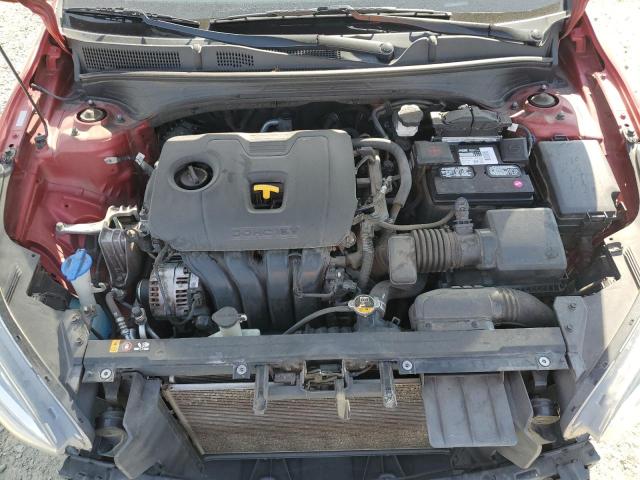 3KPF54AD5KE021389 - 2019 KIA FORTE EX RED photo 11