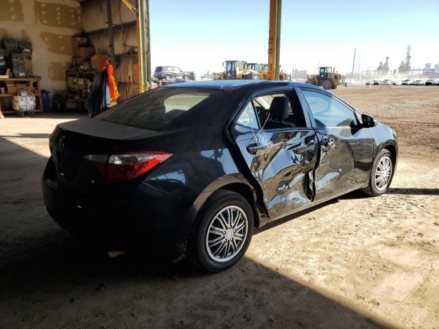 2T1BURHE1EC016951 - 2014 TOYOTA COROLLA L BLACK photo 3