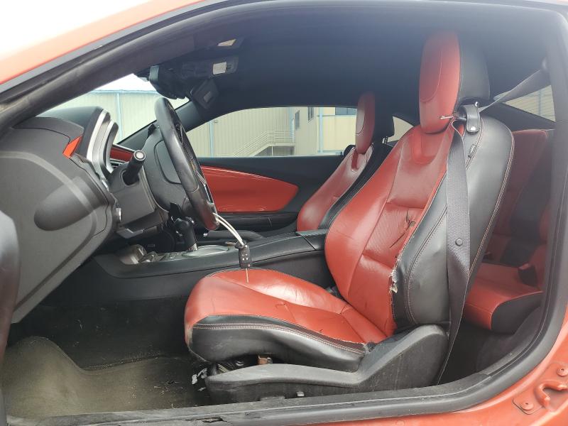 2G1FC1E35C9126187 - 2012 CHEVROLET CAMARO LT ORANGE photo 7