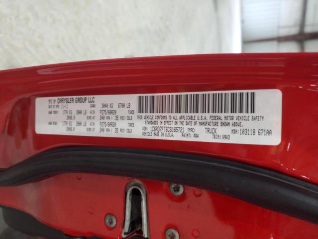 1C6RD7FT6CS165721 - 2012 DODGE RAM 1500 ST წითელი ფოტო 12