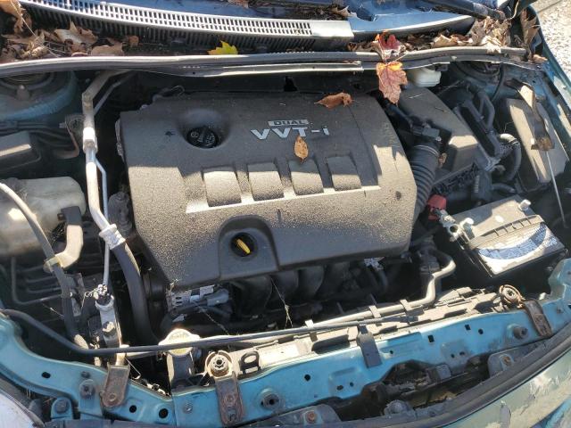 1NXBU40E19Z040122 - 2009 TOYOTA COROLLA BASE Türkis Foto 11