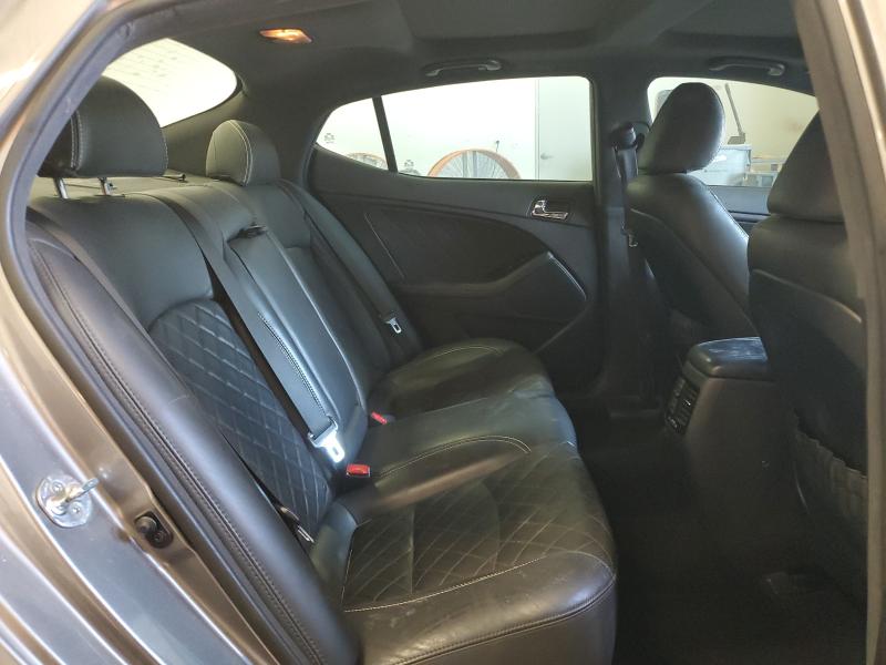 5XXGR4A63EG285037 - 2014 KIA OPTIMA SX GRAY photo 10
