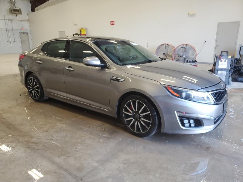 5XXGR4A63EG285037 - 2014 KIA OPTIMA SX GRAY photo 4