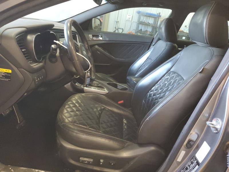 5XXGR4A63EG285037 - 2014 KIA OPTIMA SX GRAY photo 7