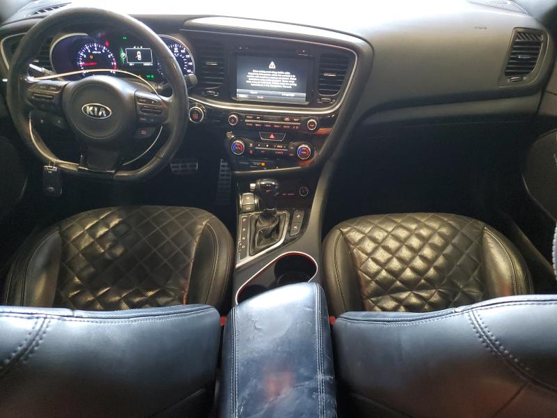 5XXGR4A63EG285037 - 2014 KIA OPTIMA SX GRAY photo 8